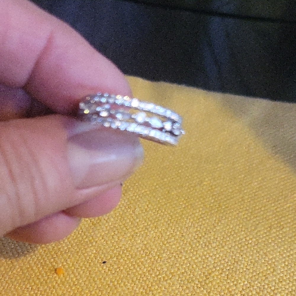 Simulated Diamond Band Ring